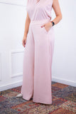 Calça Maxi Renata – Pantalona em Linho Light com Bolsos Laterais - Naguirre Shop