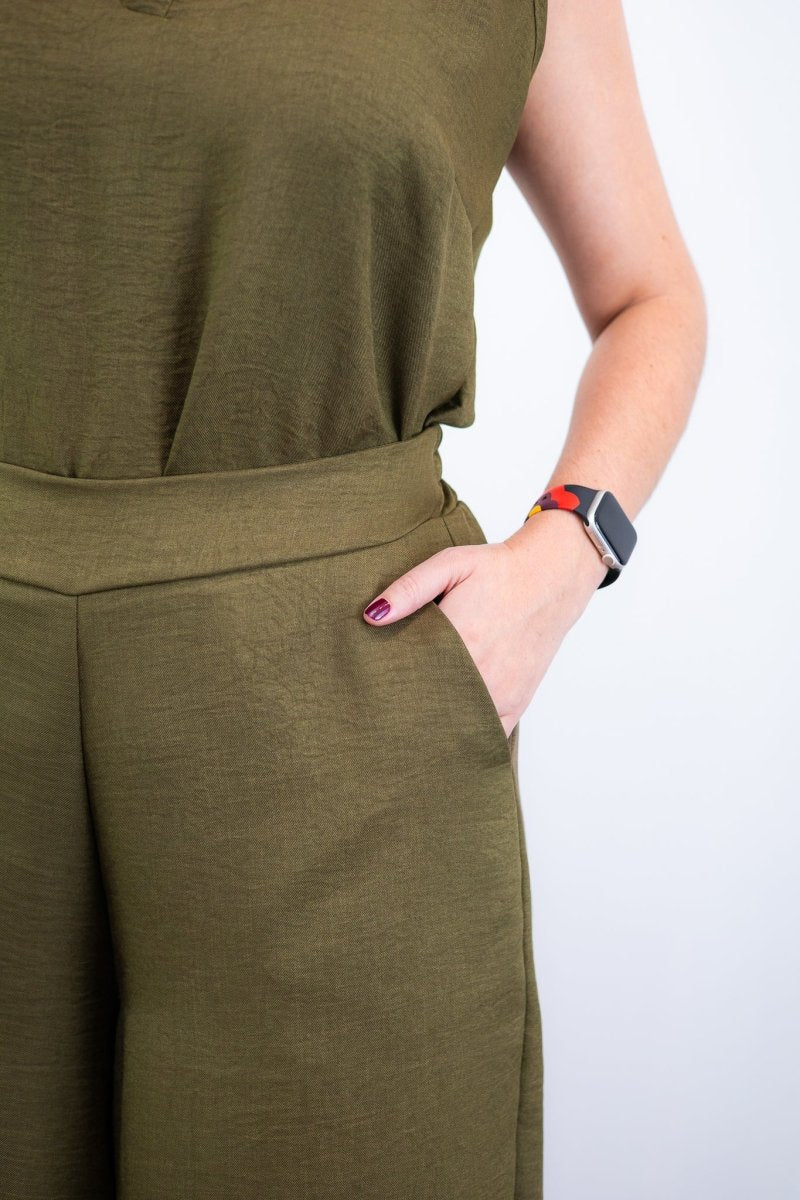 Calça Maxi Renata – Pantalona em Linho Light com Bolsos Laterais - Naguirre Shop