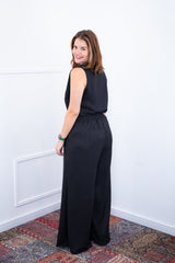 Calça Maxi Renata – Pantalona em Linho Light com Bolsos Laterais - Naguirre Shop