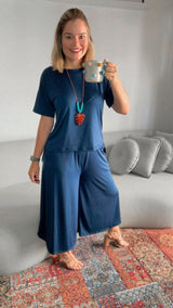 Calça Mercedes - Pantacourt Malha Confort - Naguirre Shop