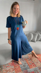 Calça Mercedes - Pantacourt Malha Confort - Naguirre Shop