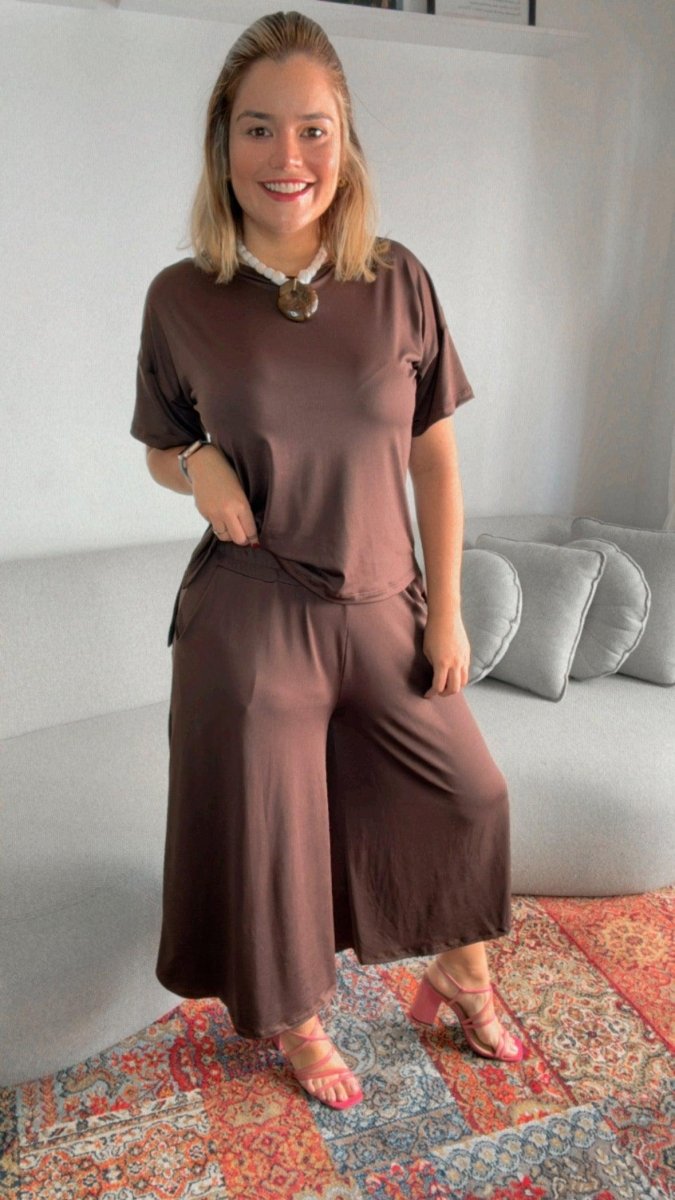 Calça Mercedes - Pantacourt Malha Confort - Naguirre Shop