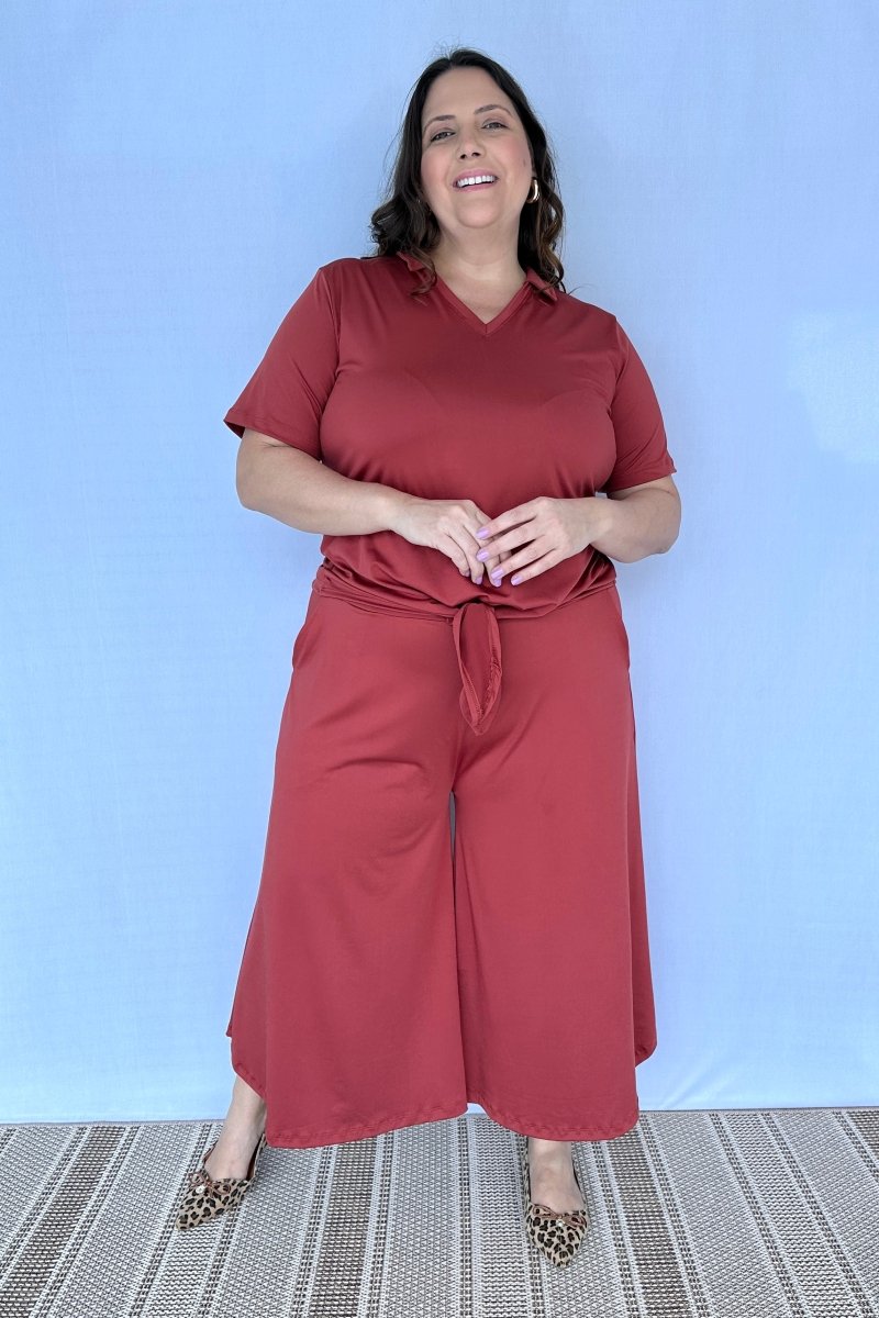 Calça Mercedes - Pantacourt Malha Confort - Naguirre Shop