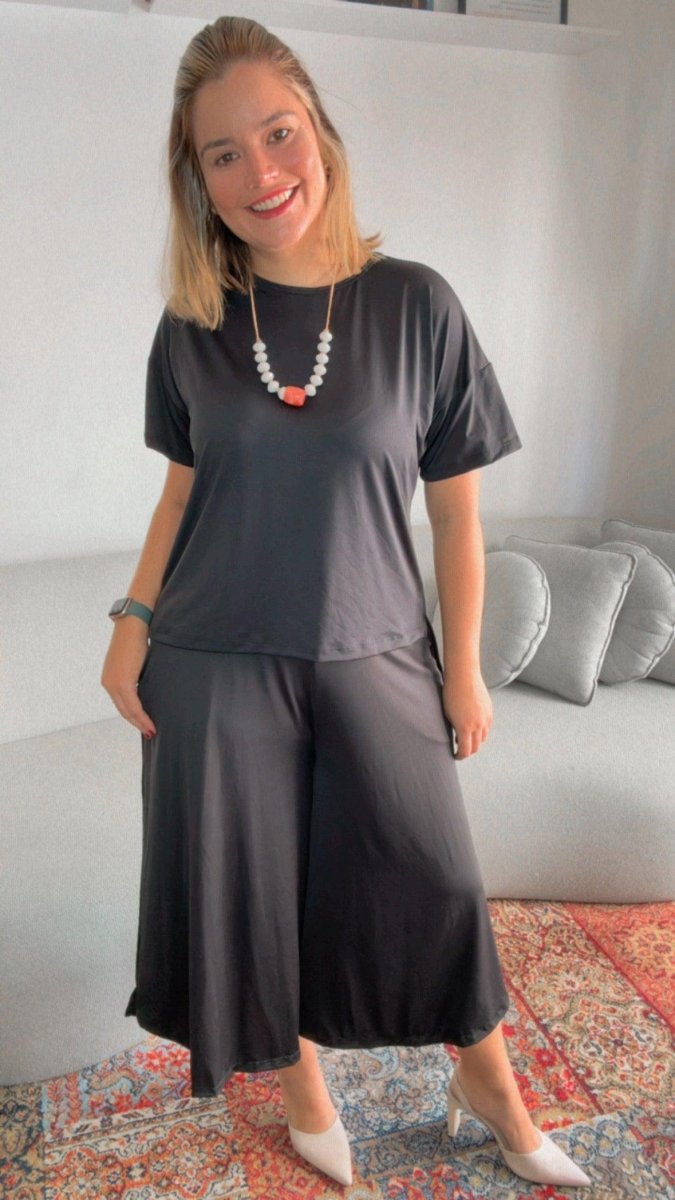 Calça Mercedes - Pantacourt Malha Confort - Naguirre Shop