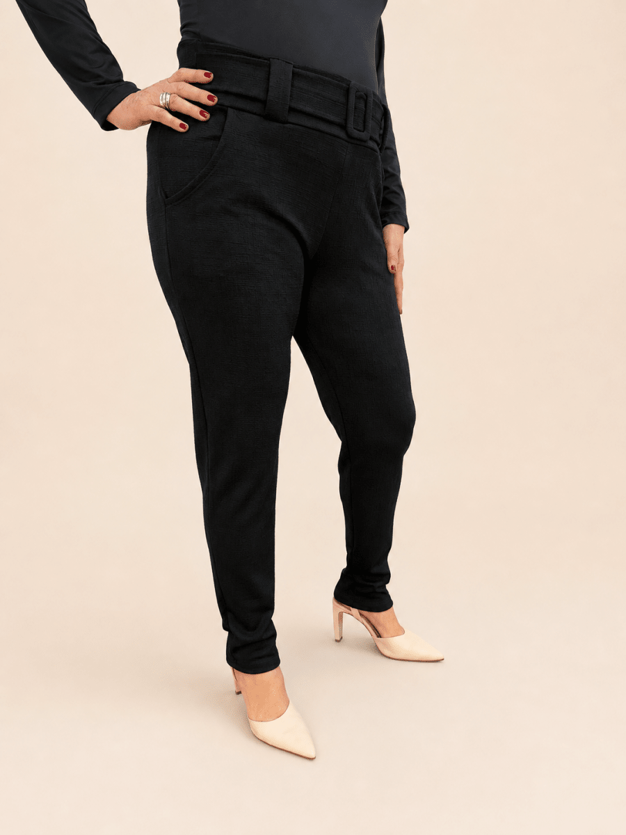 Calça Montaria Sculpt com Fivela Frontal Zero Transparência Monique - Naguirre Shop