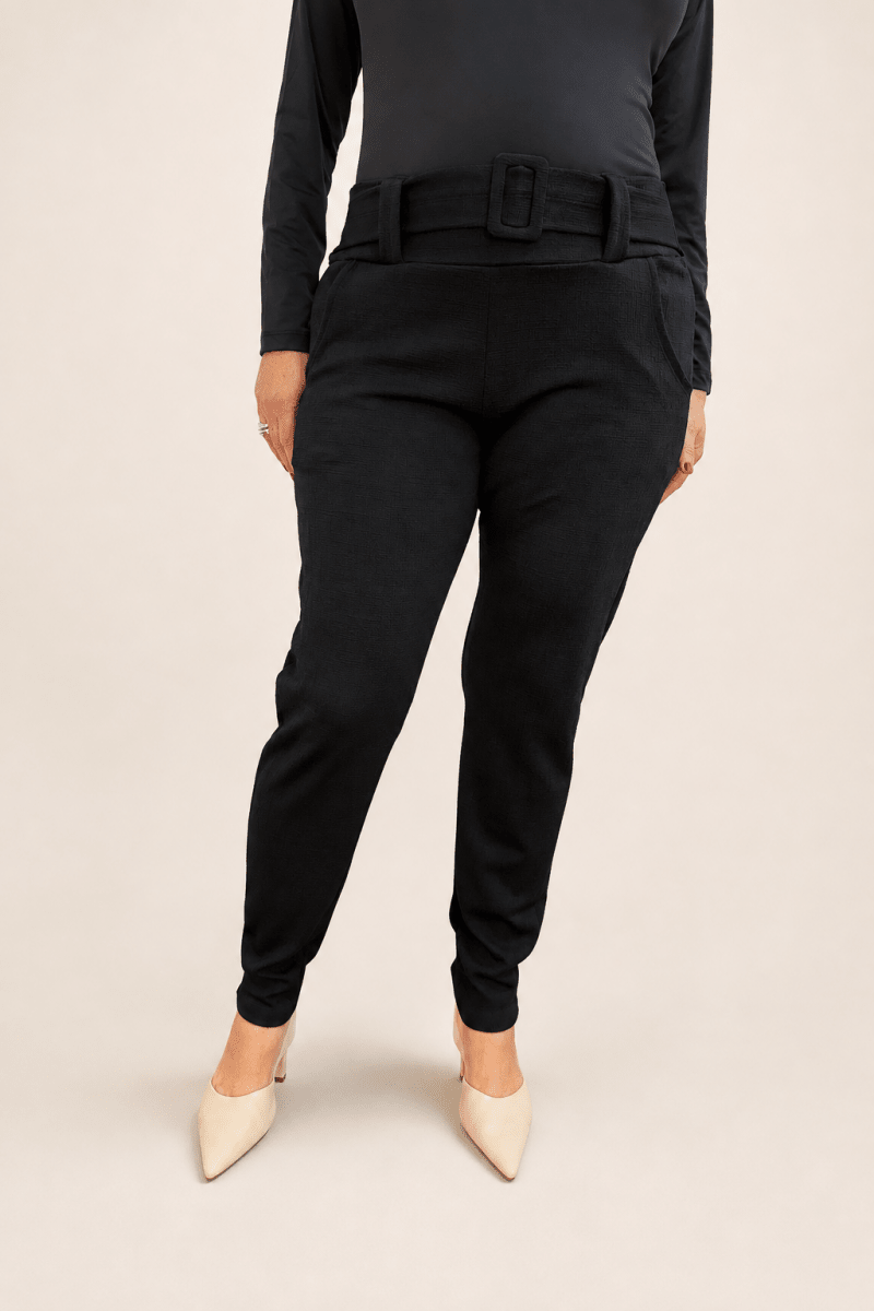 Calça Montaria Sculpt com Fivela Frontal Zero Transparência Monique - Naguirre Shop