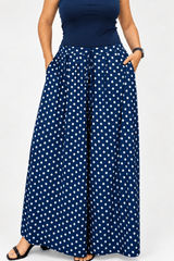 Calça Pantalona Alma Super Ampla com Efeito Saia