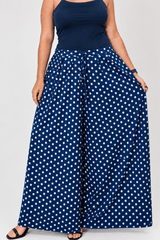 Calça Pantalona Alma Super Ampla com Efeito Saia