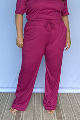 Calça Serena – Pantalona Clássica com Bolsos em Canelado Flex - Naguirre Shop