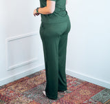 Calça Serena - Pantalona em Lãzinha Canelada - Naguirre Shop