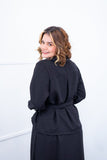 Camisa Social Encanto – Com Cinto e Manga Longa em Linho Light - Naguirre Shop