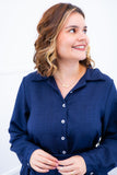 Camisa Social Encanto – Com Cinto e Manga Longa em Linho Light - Naguirre Shop