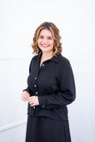 Camisa Social Encanto – Com Cinto e Manga Longa em Linho Light - Naguirre Shop