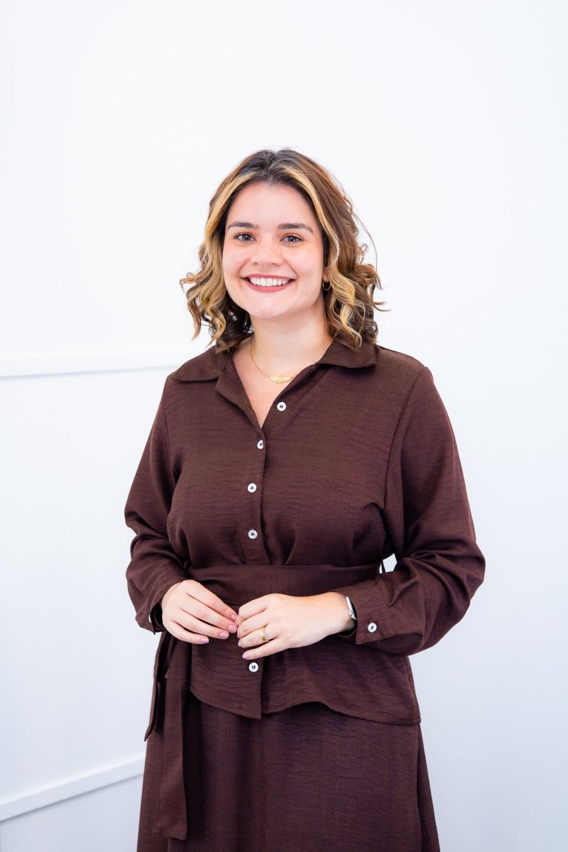 Camisa Social Encanto – Com Cinto e Manga Longa em Linho Light - Naguirre Shop