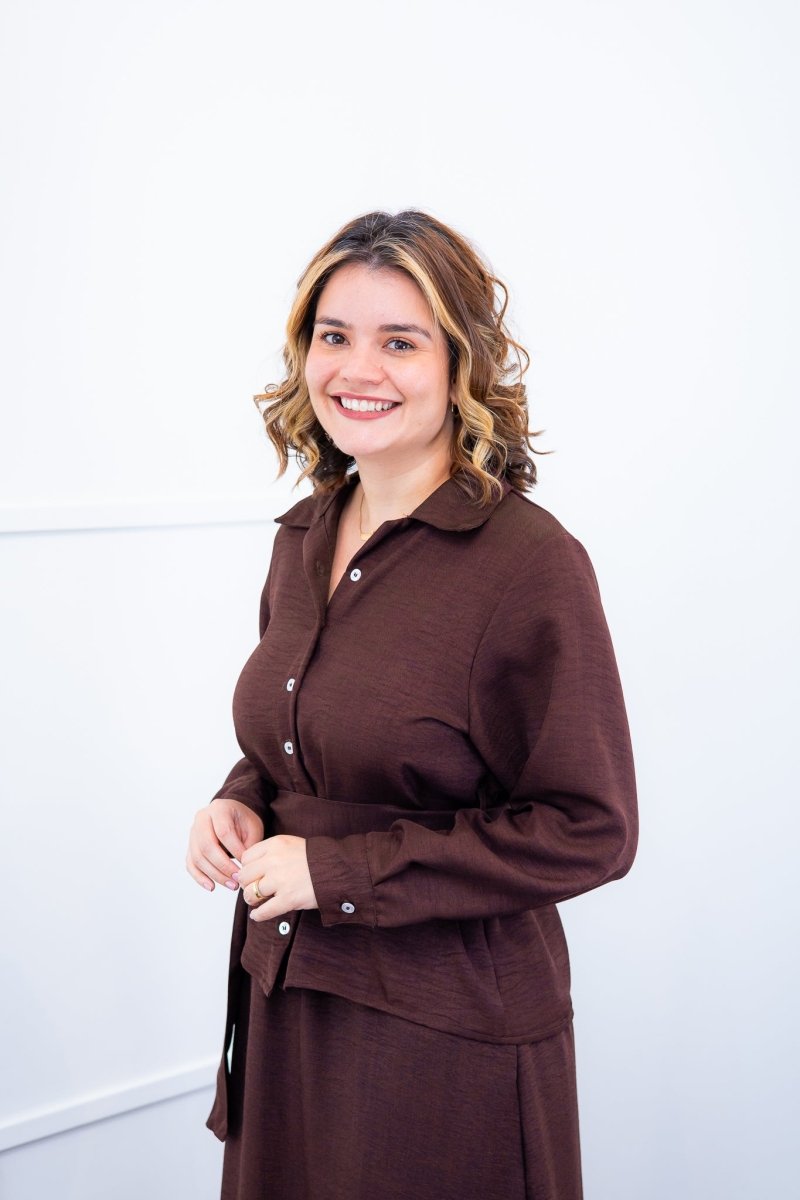 Camisa Social Encanto – Com Cinto e Manga Longa em Linho Light - Naguirre Shop