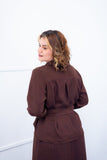 Camisa Social Encanto – Com Cinto e Manga Longa em Linho Light - Naguirre Shop