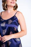 Camisola Valentina - Alcinha Regulável de Cetim - Naguirre Shop