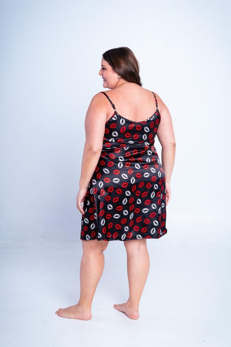 Camisola Valentina - Alcinha Regulável de Cetim - Naguirre Shop