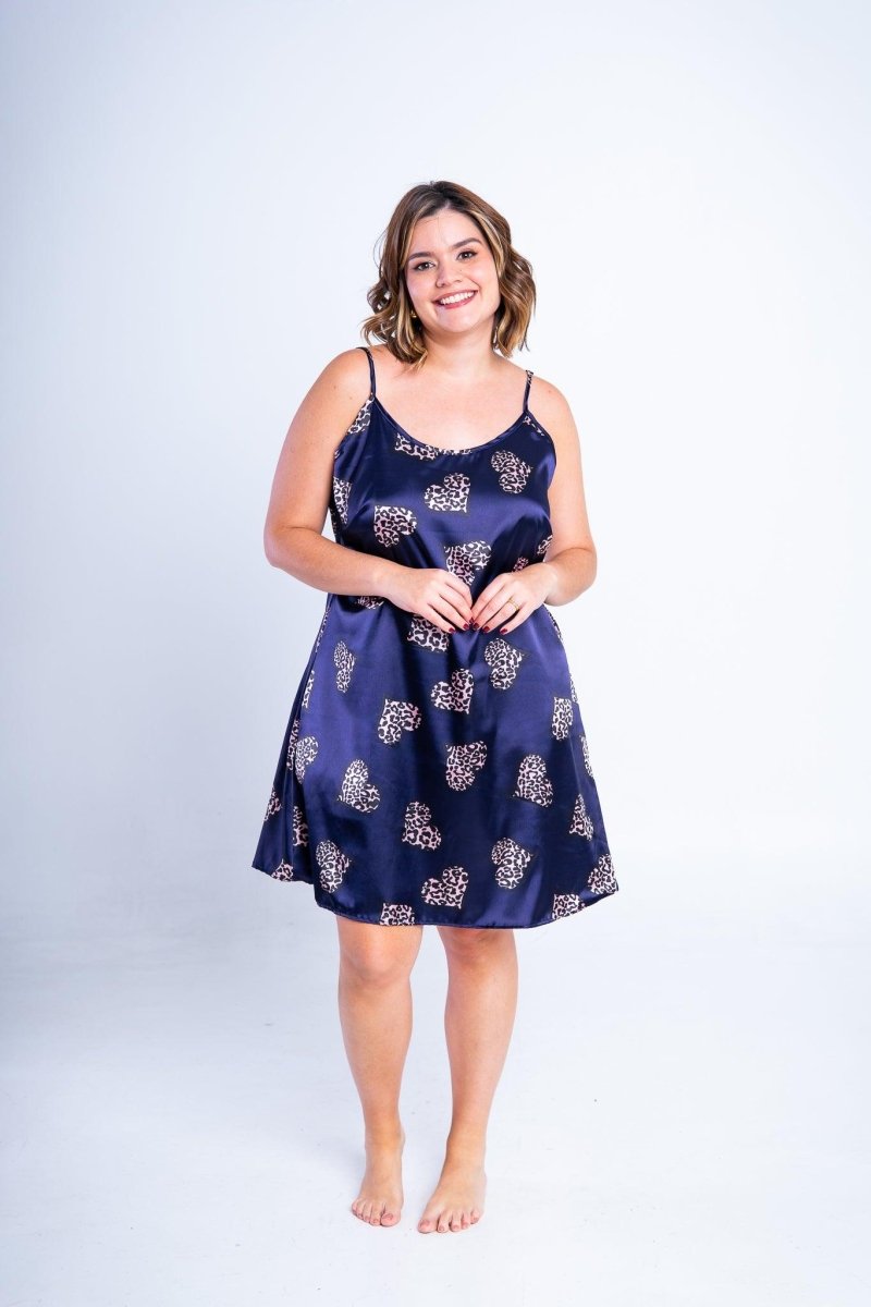 Camisola Valentina - Alcinha Regulável de Cetim - Naguirre Shop