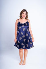 Camisola Valentina - Alcinha Regulável de Cetim - Naguirre Shop