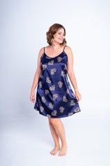 Camisola Valentina - Alcinha Regulável de Cetim - Naguirre Shop