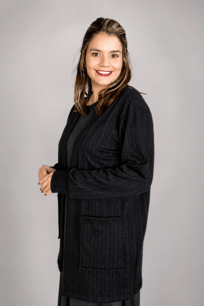 Cardigan Clássico Alongado com Bolsos em Lãzinha Mousse - Naguirre Shop