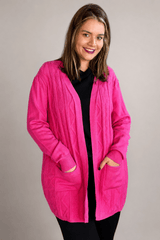 Cardigan Oversized com Bolsos em Tricot Modal Premium - Naguirre Shop