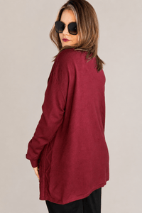Cardigan Oversized com Bolsos em Tricot Modal Premium - Naguirre Shop