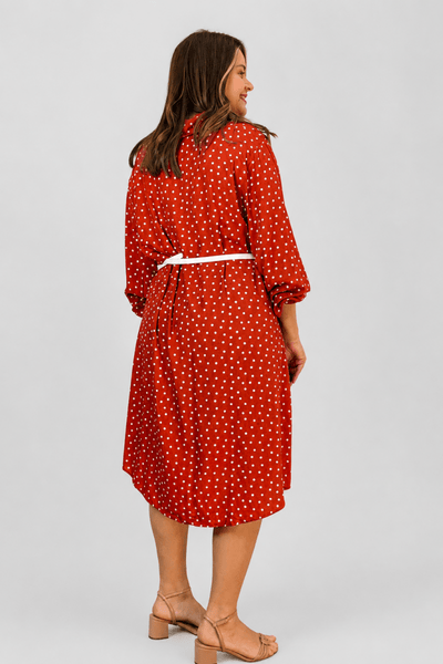 Chemise em Viscolinho Moda Poá Estilo Italiana Florença - Naguirre Shop