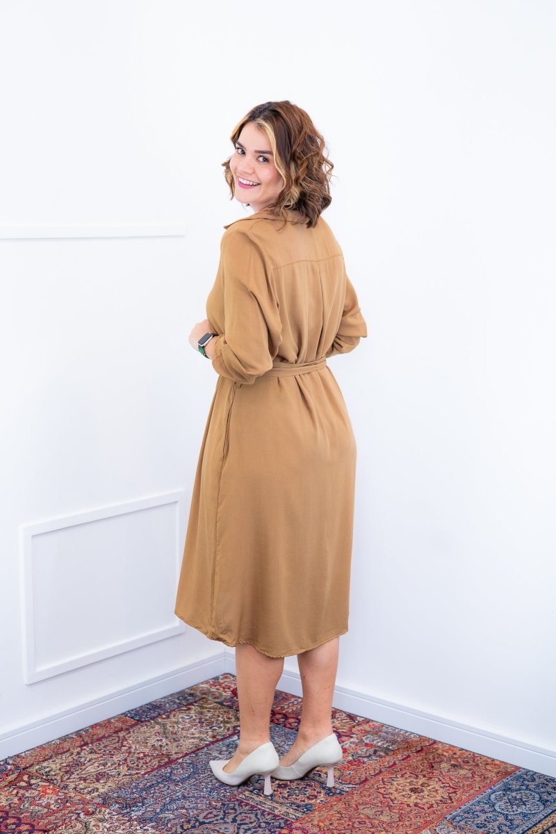 Chemise Gisele - Social Manga Longa Com Botões Em Viscolinho - Naguirre Shop