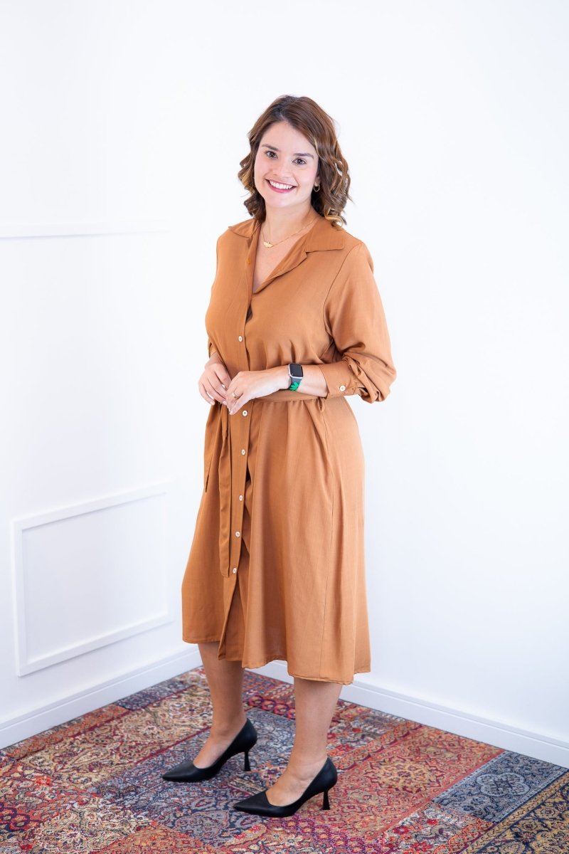 Chemise Gisele - Social Manga Longa Com Botões Em Viscolinho - Naguirre Shop