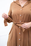 Chemise Gisele - Social Manga Longa Com Botões Em Viscolinho - Naguirre Shop