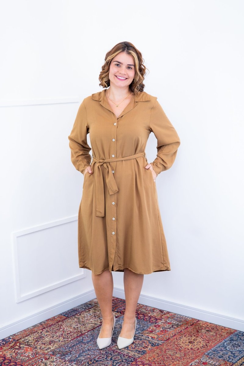 Chemise Gisele - Social Manga Longa Com Botões Em Viscolinho - Naguirre Shop