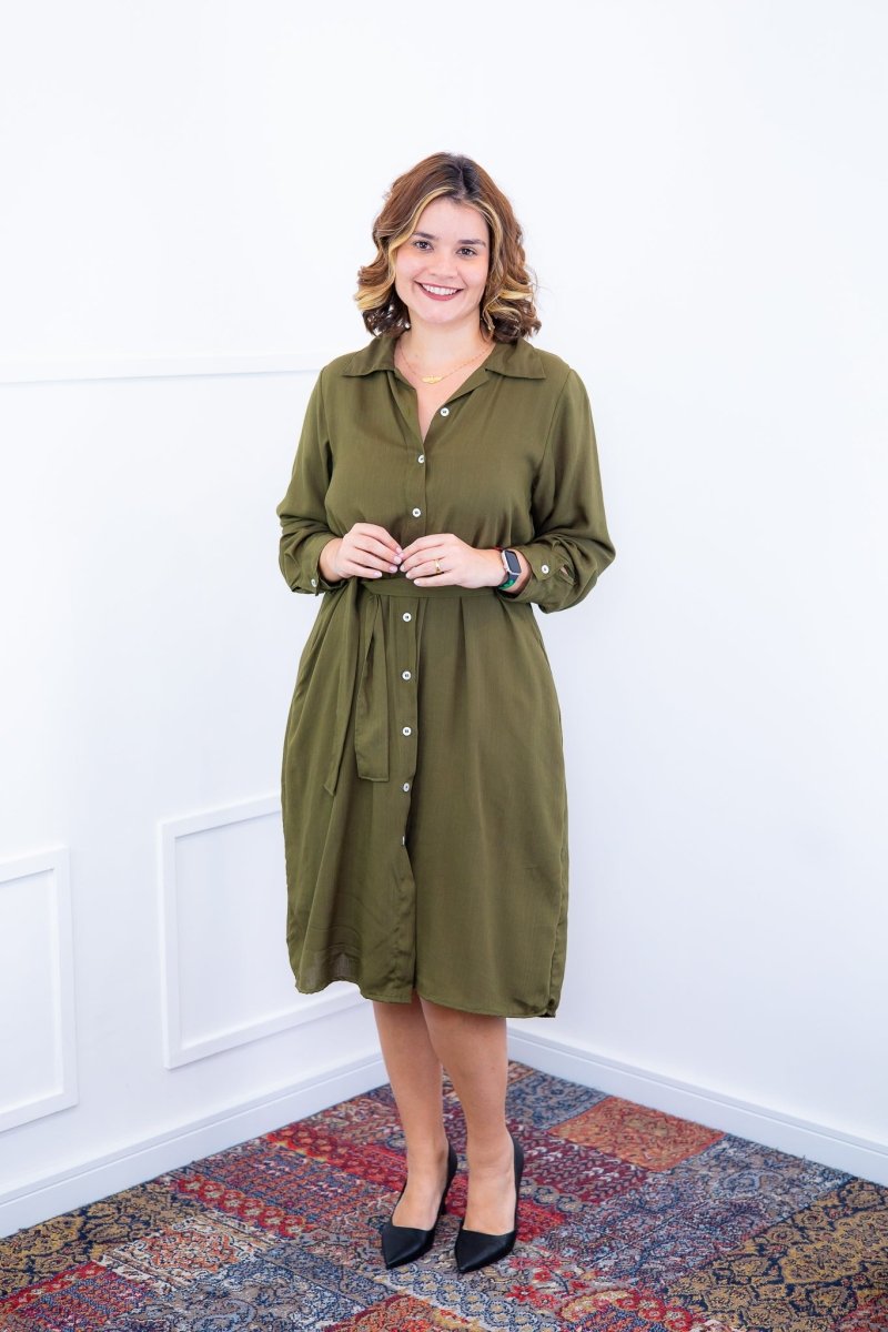 Chemise Gisele - Social Manga Longa Com Botões Em Viscolinho - Naguirre Shop