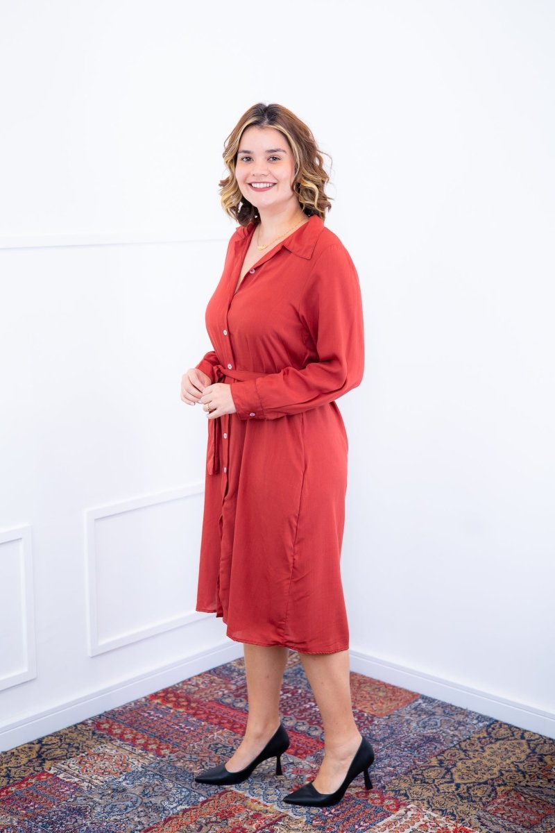 Chemise Gisele - Social Manga Longa Com Botões Em Viscolinho - Naguirre Shop