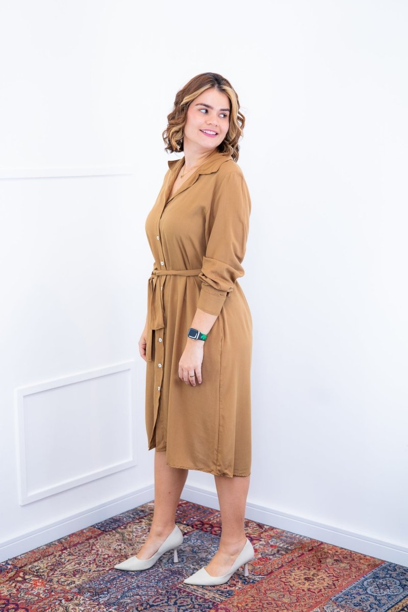 Chemise Gisele - Social Manga Longa Com Botões Em Viscolinho - Naguirre Shop