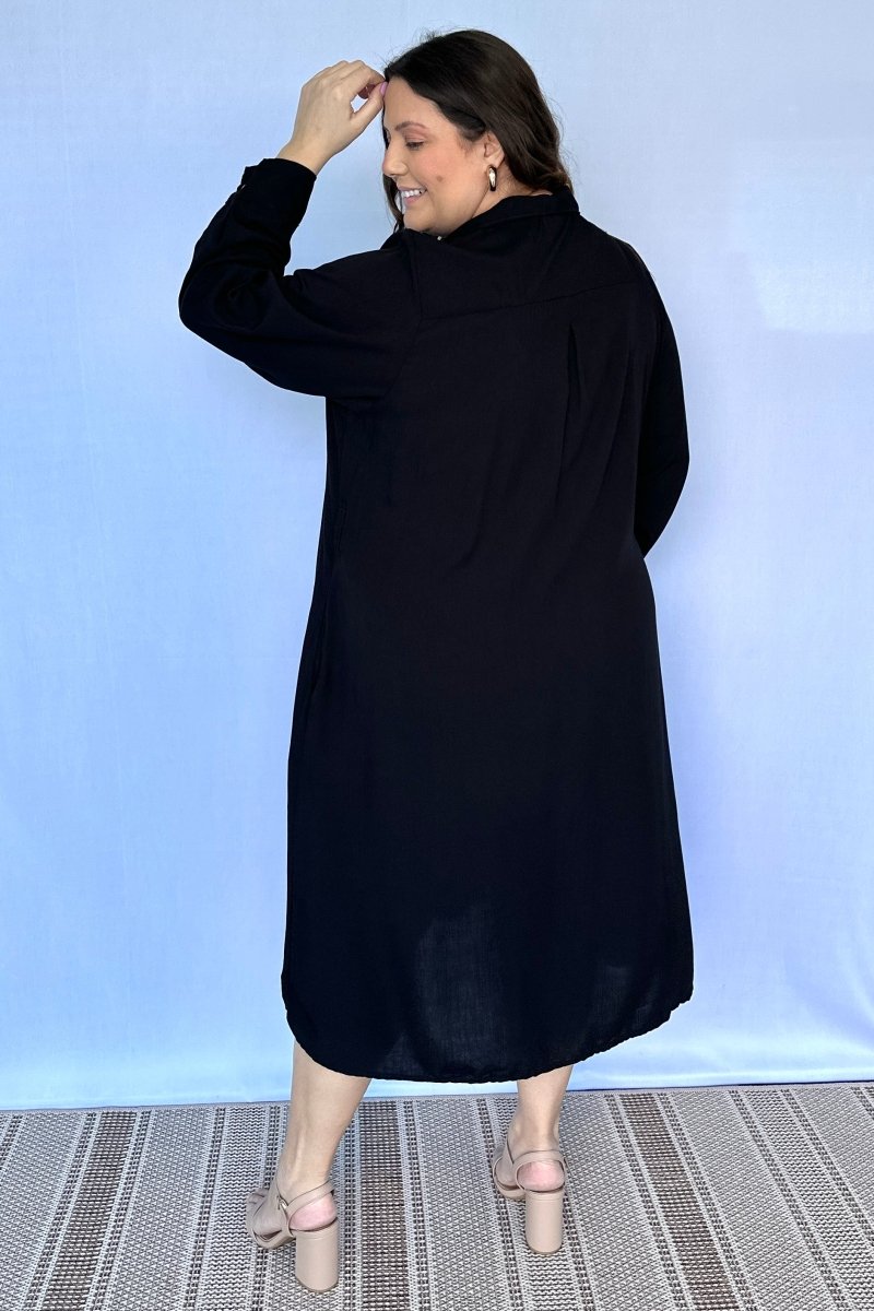 Chemise Gisele - Social Manga Longa Com Botões Em Viscolinho - Naguirre Shop