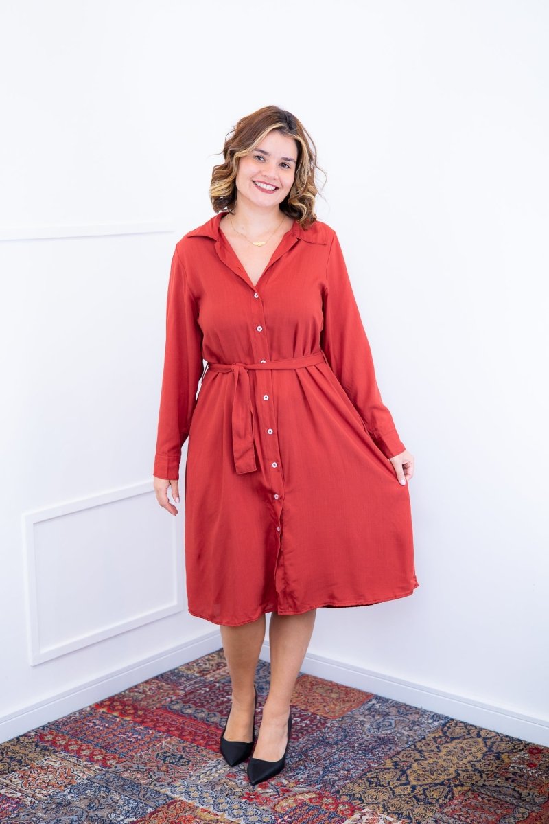 Chemise Gisele - Social Manga Longa Com Botões Em Viscolinho - Naguirre Shop