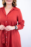 Chemise Gisele - Social Manga Longa Com Botões Em Viscolinho - Naguirre Shop
