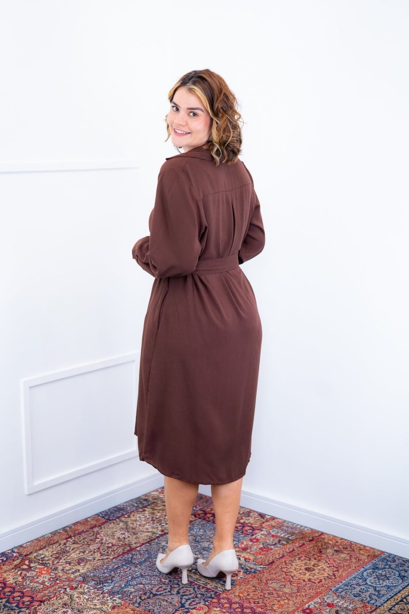 Chemise Gisele - Social Manga Longa Com Botões Em Viscolinho - Naguirre Shop