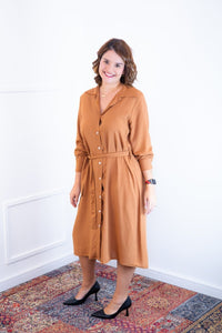 Chemise Gisele - Social Manga Longa Com Botões Em Viscolinho - Naguirre Shop