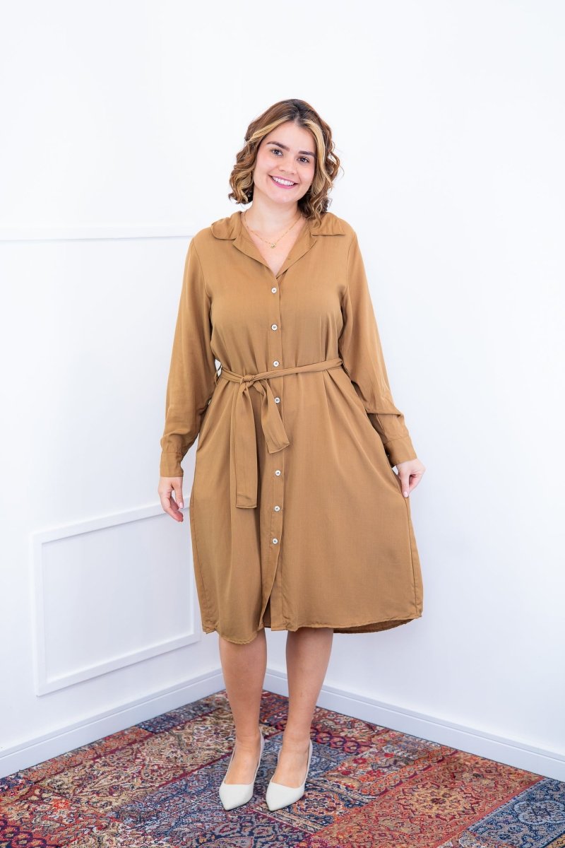 Chemise Gisele - Social Manga Longa Com Botões Em Viscolinho - Naguirre Shop