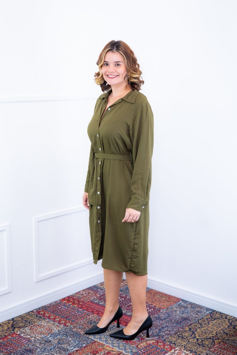 Chemise Gisele - Social Manga Longa Com Botões Em Viscolinho - Naguirre Shop