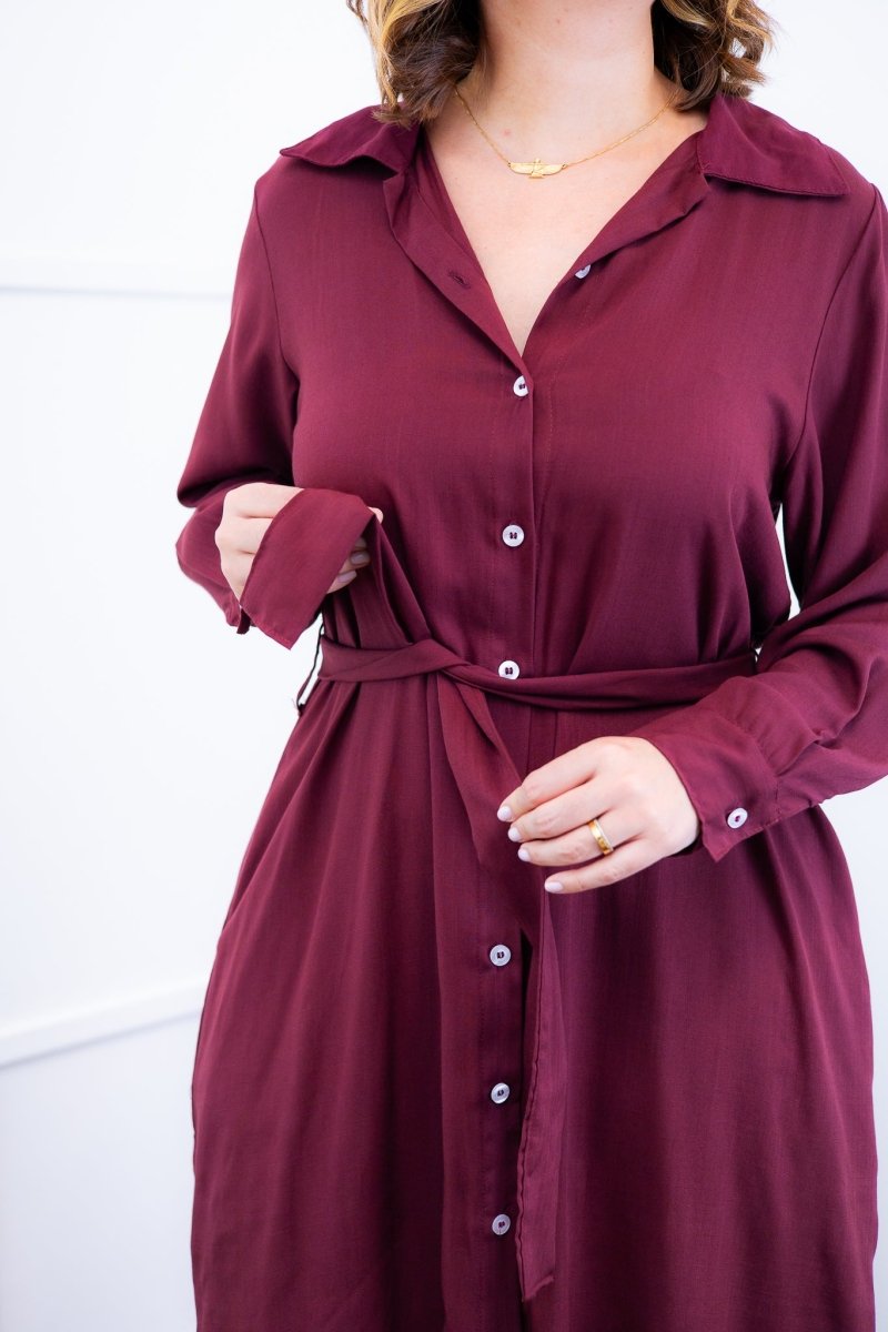 Chemise Gisele - Social Manga Longa Com Botões Em Viscolinho - Naguirre Shop