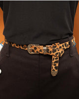 Cinto Animal Print com Fivela Croco Tigresa - Naguirre Shop