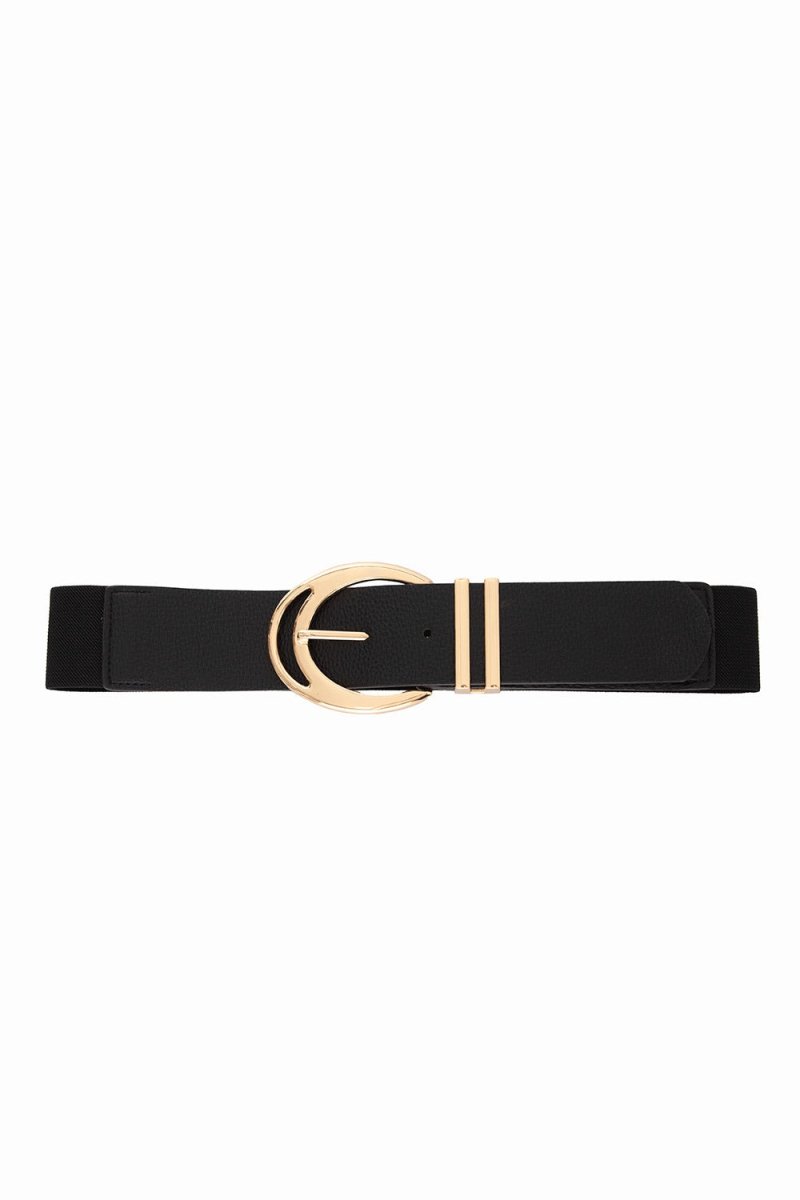 Cinto Feminino Elástico com Fivela Dourada Hollywood - Naguirre Shop