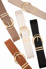 Cinto Feminino Elástico com Fivela Dourada Hollywood - Naguirre Shop