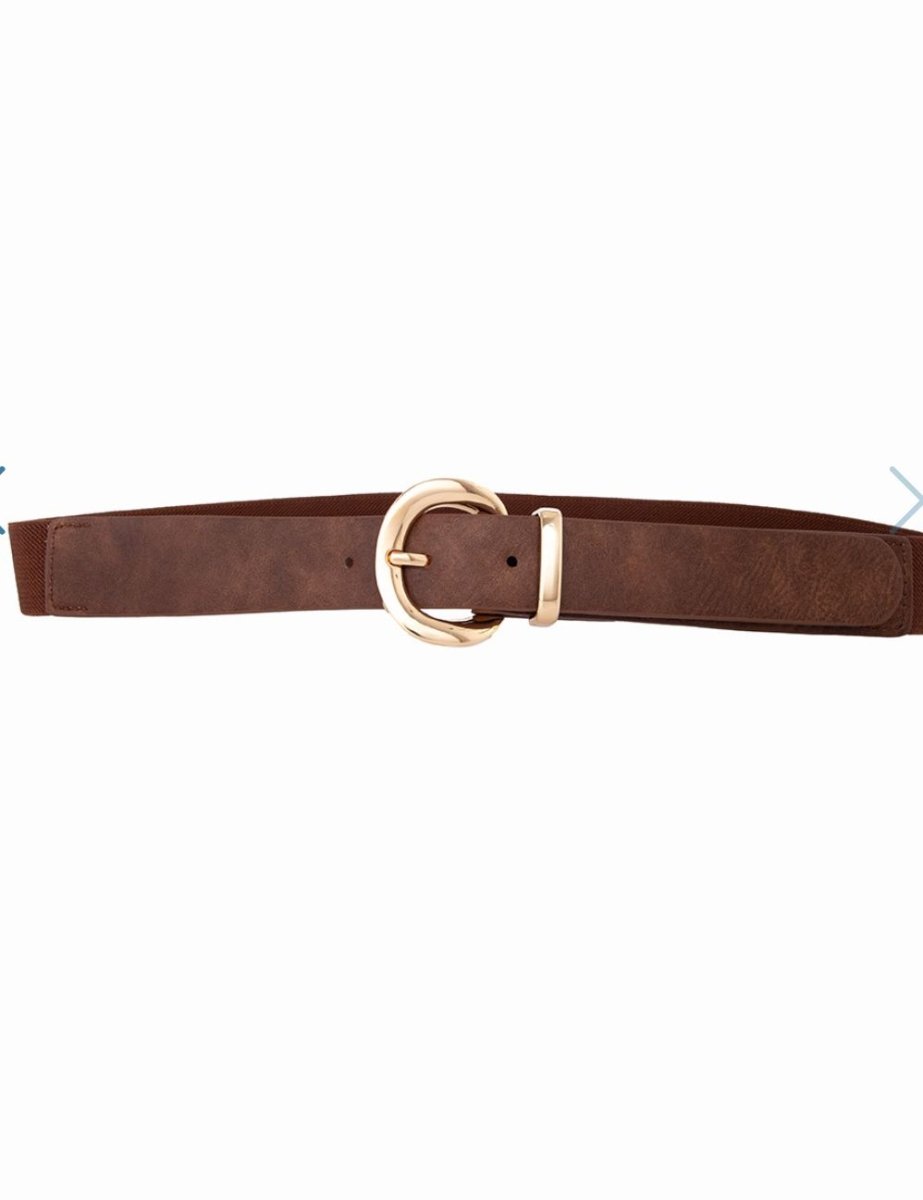 Cinto Feminino Elástico com Fivela Dourada Redondo Madagascar - Naguirre Shop