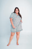 Conjunto Camila - Pijama com Gola Americana e Shorts de Suede - Naguirre Shop