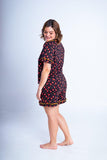 Conjunto Camila - Pijama com Gola Americana e Shorts de Suede - Naguirre Shop